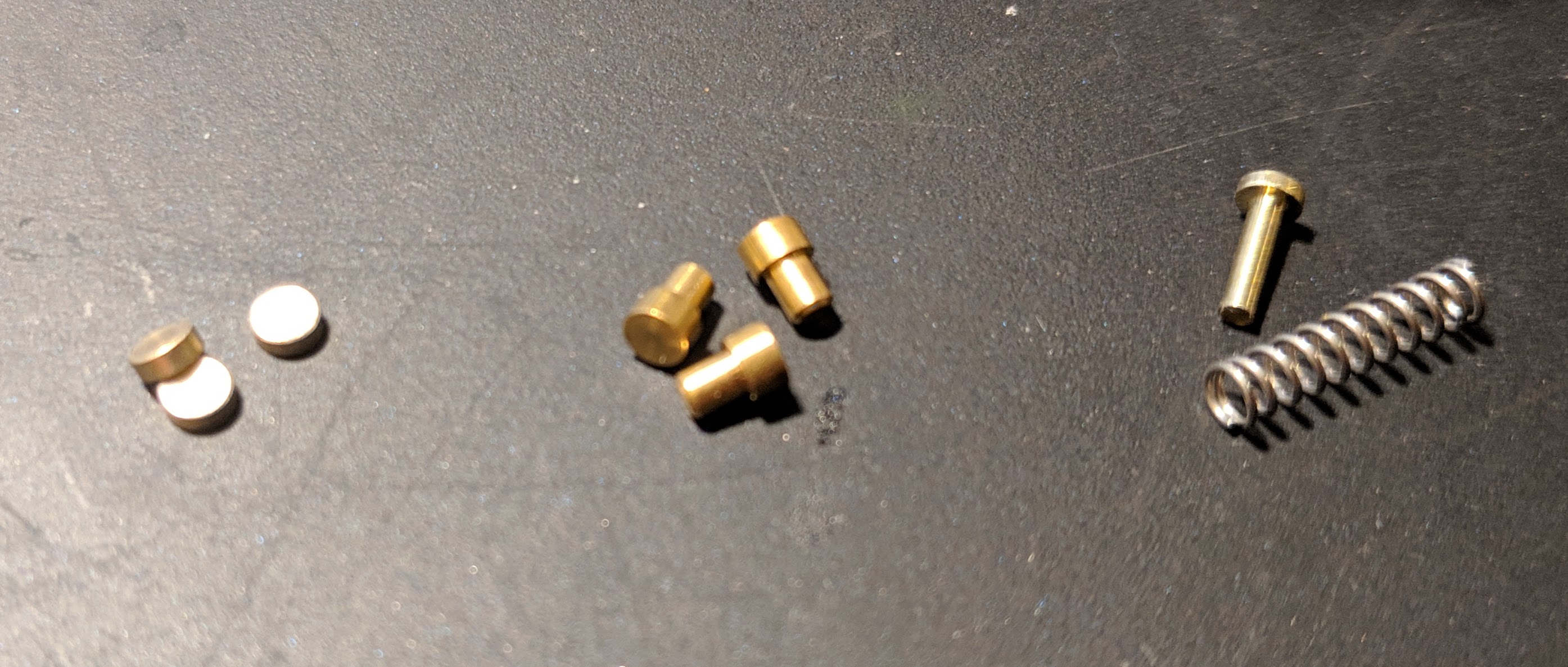Master wafers, T-pins, and high tension spring with a T-pin.
